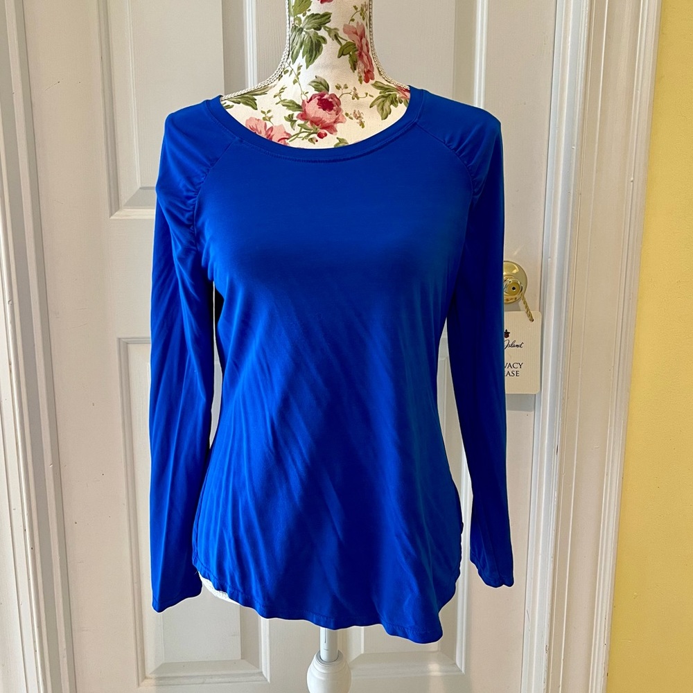 Lilly Pulitzer Luxletic long sleeve royal blue shirt - size Medium